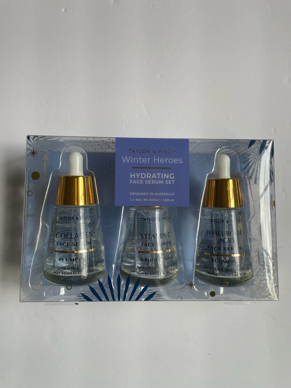 Taylor & Finch Winter Heroes Serum Set - Collagen + Vitamin C + Hyaluronic Acid